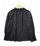 フリル 長袖 シャツ ブラウス F BLACK(ブラック) 春秋