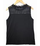 レース リブニット タンクトップ 38(M) BLACK(ブラック) 春夏