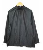 スタンドカラー ドット シャツ ブラウス F BLACK/MUSTARD(ブラック/マスタード) 春秋