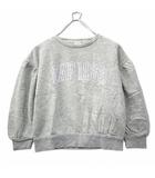 ギャップキッズ GAP KIDS 裏起毛 ラメロゴプリント スウェット プルオーバー XS(4-5) グレー