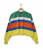 ポロ バイ ラルフローレン Polo by Ralph Lauren マルチボーダー ポニー刺しゅう パイル スウェット プルオーバー XS