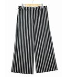 Wide Leg ストライプ パンツ 42(L) BLACK/WHITE(ブラック/ホワイト) 春夏