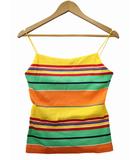 ヴィンテージ マルチボーダー キャミソール 5f(M) MULTICOLLAR(マルチカラー) 春夏