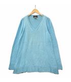 レコパン LES COPAINS 伊製 Vネック ニット プルオーバー ターコイズ 44 (約L-LL)