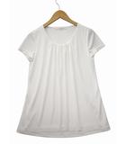 エムプルミエ M-Premier Uネック フレンチスリーブ ブラウス シャツ 38(M) WHITE(ホワイト) 春夏