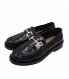 エイチ&エム H&M ゴールドビット エナメル ローファー 37(23-23.5cm相当) ブラック