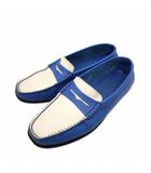 トッズ TOD'S レザー ローファー ドライビングシューズ 7 1/2(24cm相当) ブルー