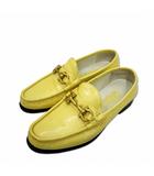 サルヴァトーレフェラガモ Salvatore Ferragamo パテントレザー ビット ローファー 7 1/2 (24.5cm相当)イエロー