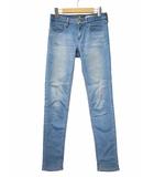 バックナンバー BACK NUMBER ストレッチ テーパード デニム スキニーパンツ 28(58) BLUE(ブルー)