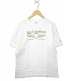 ルイスレザー LEWIS Leathers GOLD WING LOGO T-SHIRT クルーネック ゴールド ウィング ロゴ プリント 半袖 Tシャツ XL WHITE(ホワイト)