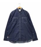 アヴィレックス AVIREX BASIC LIGHT DENIM L/S SHIRT ベーシック ライト デニム 長袖 シャツ 2XL INDIGO インディゴ 783-3920009