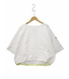 カーキ kha:ki BACK HEM LINE BASQUE SHIRT バックヘム ライン バスクシャツ 1(ONESIZE) WHITE/YELLOW(ホワイト/イエロー) 春夏