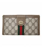 ヴィンテージ GG柄 シェリーライン 長財布 BEIGE/BROWN(ベージュ/ブラウン)