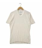メゾンマルジェラ 14 Maison Margiela 14 ここのえ期 REPLICA リブ 半袖 ニット セーター M WHITE ホワイト S30HA0359