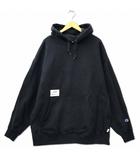 ダブルタップス WTAPS × Champion バック刺繍 プルオーバー パーカー XL ブラック