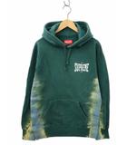 シュプリーム SUPREME Bleached Hooded Sweatshirt ブリーチド フーディー スウェットシャツ パーカー M DARK GREEN(ダークグリーン)
