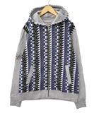 デシグアル Desigual SWEAT-LOLOS スウェット ロロス ジップアップ パーカー XL BLUE/GRAY/BLACK(ブルー/グレー/ブラック) 秋冬