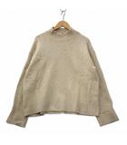 ユニクロ UNIQLO スフレヤーンモックネックセーター 長袖 ベージュ 450519 L