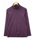 ユニクロ UNIQLO コンパクトコットン タートルネックT (長袖) L PURPLE(パープル) 秋冬