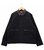 シュプリーム SUPREME 2020FW Leather Collar Work Jacket レザーカラー ワークジャケット L BLACK ブラック