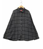 シュプリーム SUPREME 2023SS Basket Weave Plaid Shirt バスケットウィーブ プレイドシャツ XXL BLACK ブラック