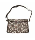 レスポートサック LesportSAC 幾何学模様 クロスボディ ショルダーバッグ BROWN ブラウン