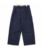 ユニクロ UNIQLO コットン バレルパンツ M ネイビー