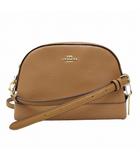 コーチ COACH レザー ドーム クロスボディー ショルダーバッグ BROWN(ブラウン)