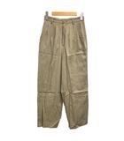  SPIRITUAL BOND FOR WOMEN パンツ スラックス タック ロング丈 ウール混 無地 MEDIUM カーキ