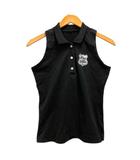 キスオンザグリーン kiss on the green ポロシャツ カットソー ワンポイントロゴ ノースリーブ 2 黒 ブラック