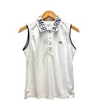 アーノルドパーマー Arnold Palmer ポロシャツ カットソー ワンポイントロゴ ノースリーブ M 白 ホワイト