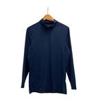 アディダス adidas インナーウェア 長袖 モックネック プリント FJ7528 XL 紺 ネイビー シルバー