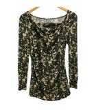 ダーマコレクション dama collection トップス 長袖 総柄 S 緑 グリーン