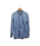 マッキントッシュ MACKINTOSH ワイシャツ 長袖 ボタンダウン ビジネス 無地 M スカイブルー