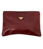 イヴサンローラン YVES SAINT LAURENT クラッチバッグ セカンドバッグ ブランドロゴ ゴールド金具 ダークレッド
