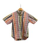 ラルフローレン RALPH LAUREN シャツ 半袖 ボタンダウンカラー チェック コットン 3341-5813 140 マルチカラー