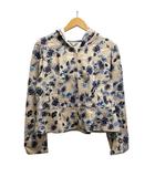  クリスモンテス Chrismontez パーカー 長袖 花柄 フード コットン混 14018627R 3 ベージュ 青 ブルー