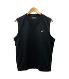 タンクトップ ポリエステル ロゴ ワンポイント刺繍 無地 M 黒 ブラック