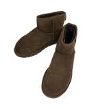 アグ UGG ムートンブーツ クラシックミニ ワンポイントロゴ 25.0 茶 ブラウン