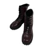 アールニューボールド R.NEWBOLD ジッパー Zipper レースアップブーツ ミドルブーツ 無地 ZP6173  M バーガンディー