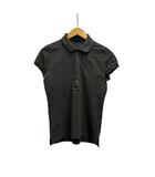 ポロシャツ 半袖 ロゴ刺繍 コットン S グレー