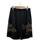 チャンピオン CHAMPION ショートパンツ プリント C3-MB520 L 黒 ブラック 黄 イエロー