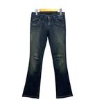 in TOTO JEANS デニム ジーンズ ブーツカット ステッチ 26 青 インディゴブルー