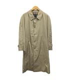 イングランド ENGLAND トレンチコート 裏地チェック シルク混 コットン混 無地 日本製 ベージュ