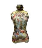 ジャンポールゴルチエ オム Jean Paul GAULTIER HOMME カットソー ノースリーブ タートルネック パワーネット シースルー フラミンゴ 総柄 40 マルチカラー