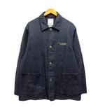 ビズビム VISVIM 0125205013027 25AW カバーオール coverall ブルゾン 受注会限定 バック刺繍 コットン 長袖 3 紺 ネイビー