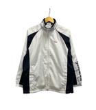 ブルゾン 長袖 ハイネック ロゴ刺繍 FM6365 M 白 ホワイト 紺 ネイビー 赤 レッド