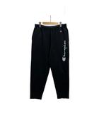 チャンピオン CHAMPION スウェットパンツ ジョガーパンツ ロゴプリント コットン混 C3-X212 XL 黒 ブラック ライトブルー