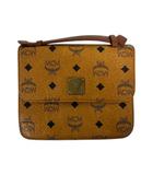 エムシーエム MCM ハンドバッグ 皮革 ロゴ 総柄 D2954 茶 ブラウン