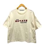 ジャーナルスタンダード ラックス JOURNAL STANDARD LUXE Tシャツ クルーネック プリント 半袖 白 アイボリー